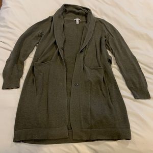 Leith Cardigan, Army Green, Size Medium